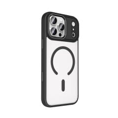iPhone 17 Pro Max Kılıf Wireless Şarj Özellikli Krom M-safe Silikon Kapak