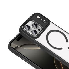 iPhone 17 Pro Max Kılıf Wireless Şarj Özellikli Krom M-safe Silikon Kapak