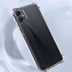 Samsung Galaxy A05 Kılıf Nitro Anti Shock Darbe Emici Köşe Korumalı Şeffaf Silikon Kapak