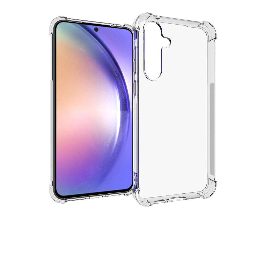 Samsung Galaxy A55 Kılıf Nitro Anti Shock Darbe Emici Köşe Korumalı Şeffaf Silikon Kapak Renksiz