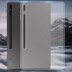 Samsung Galaxy Tab S10 Ultra Kılıf Tablet Süper Silikon Kapak Renksiz