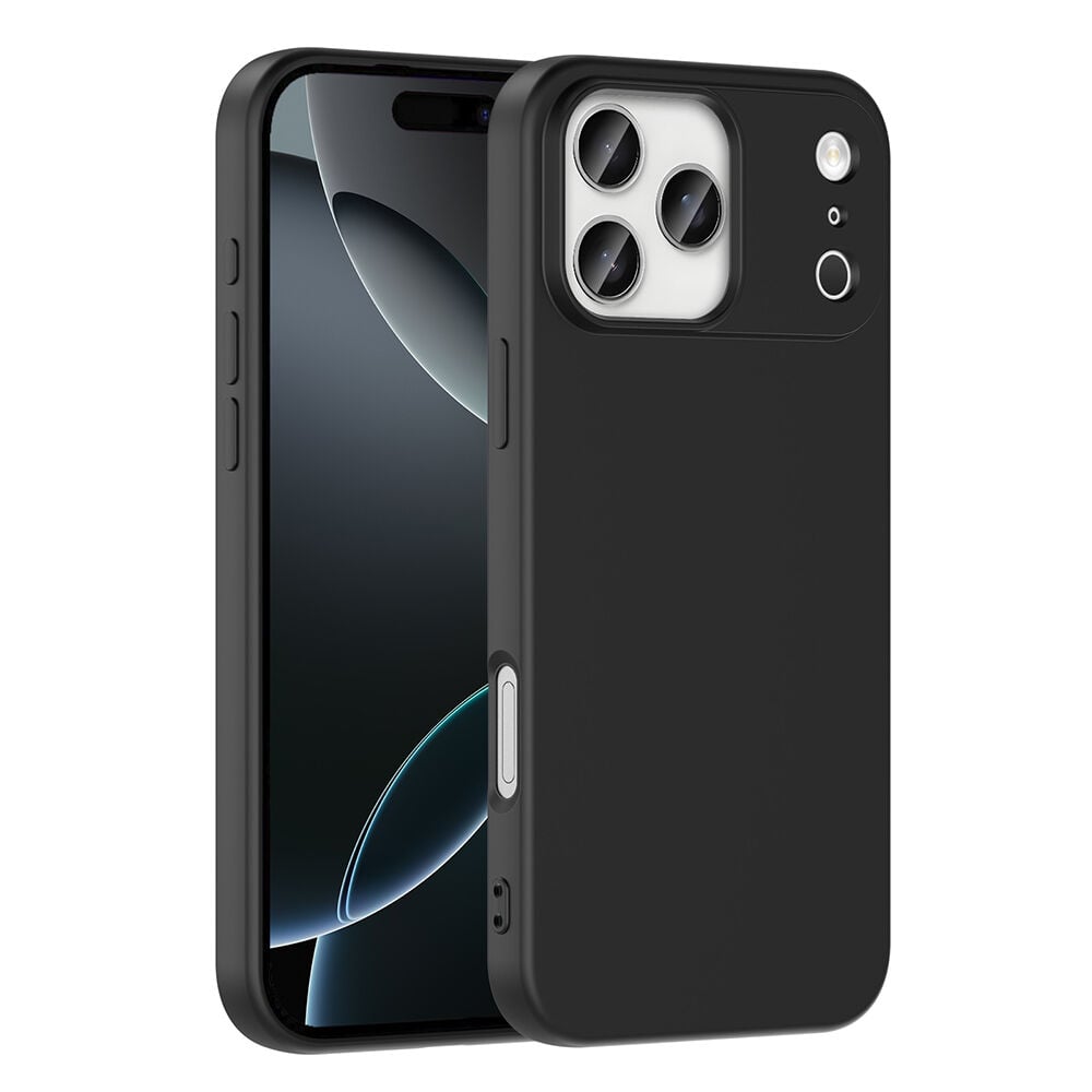 iPhone 17 Pro Max Kılıf Kamera Korumali Mara Lansman Kapak Siyah