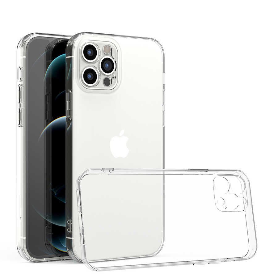 iPhone 12 Pro Kılıf Kamera Korumalı Süper Silikon Kapak