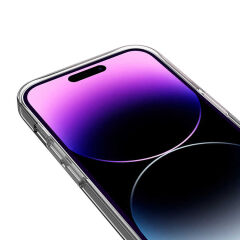 iPhone 14 Pro Max Kılıf Magsafe Şarj Özellikli Sert PC Fuya Kapak Derin Mor