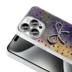 iPhone 15 Pro Kılıf Kamera Korumalı Figürlü Ponti Silikon Kapak