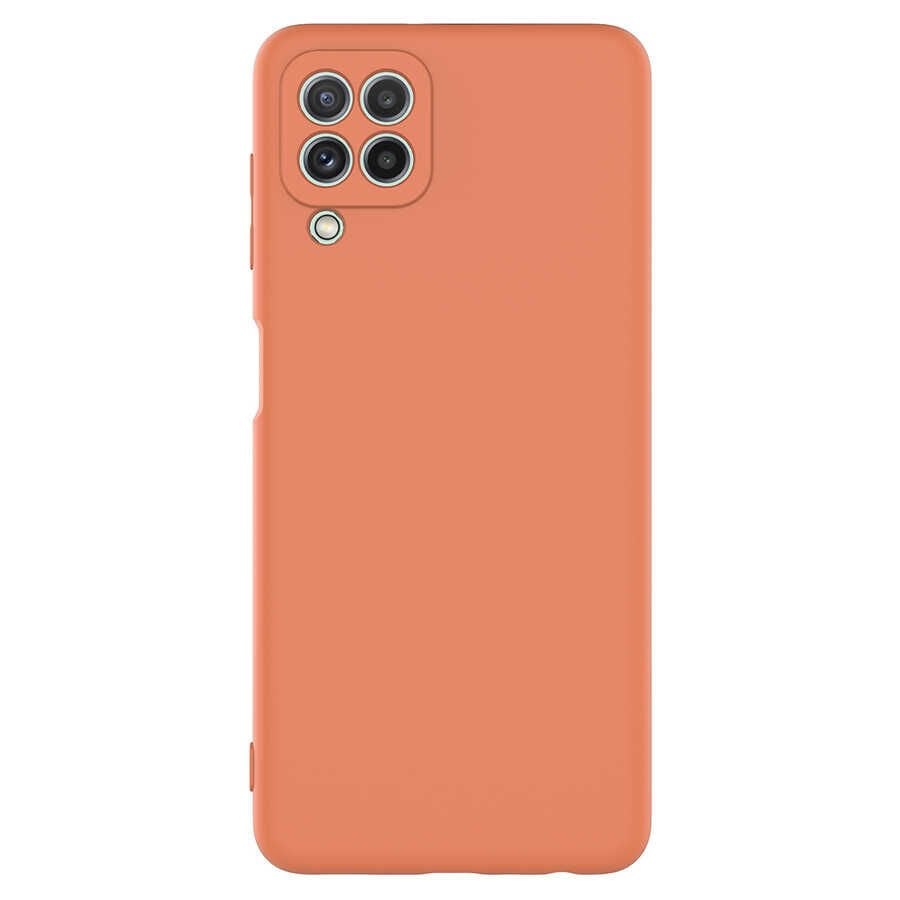 Samsung Galaxy A22 4G Kamera Korumali Mara Lansman Kapak Turuncu