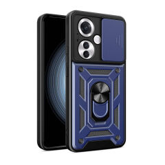 Oppo Reno 11F 5G Kılıf Magnetik Standlı Kamera Korumalı Sürgülü Vega Kapak