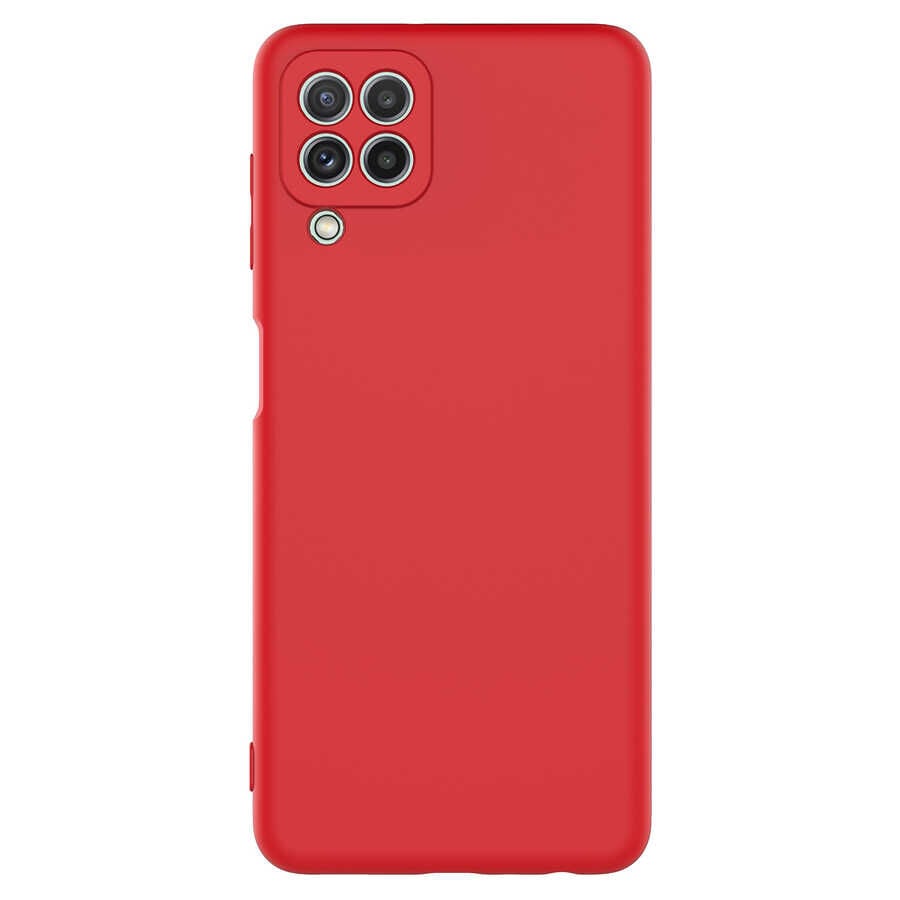Samsung Galaxy A22 4G Kamera Korumali Mara Lansman Kapak Kırmızı