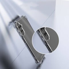 Samsung Galaxy S24 Kılıf Nitro Anti Shock Darbe Emici Köşe Korumalı Şeffaf Silikon Kapak