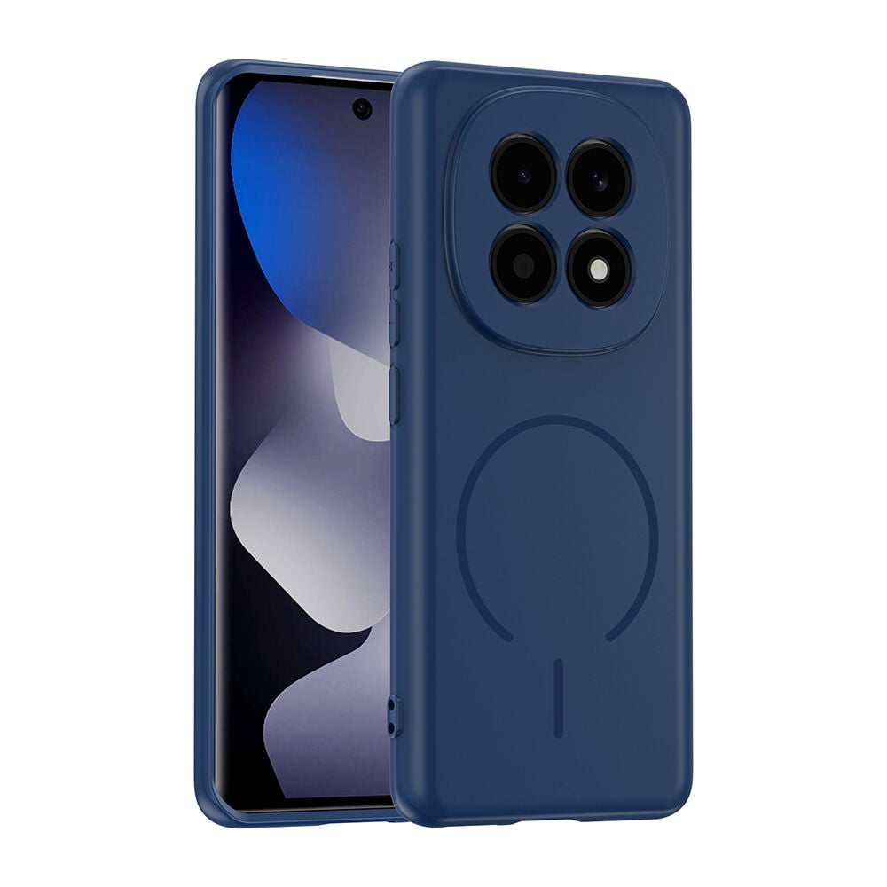Xiaomi Redmi Note 15 Meta Lansman Magsafe Kamera Korumalı içi Kadife Yumuşak Renkli Süet Silikon Lacivert