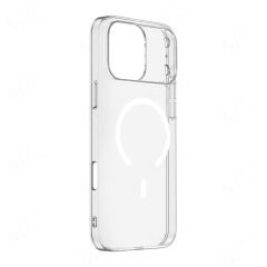 iPhone 17 Pro Max Kılıf Kablosuz Şarj Özellikli Şeffaf Kamera Çerçeveli Porto Kapak