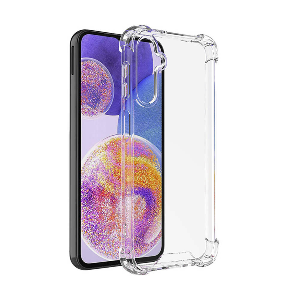 Samsung Galaxy S24 Kılıf Nitro Anti Shock Darbe Emici Köşe Korumalı Şeffaf Silikon Kapak Renksiz