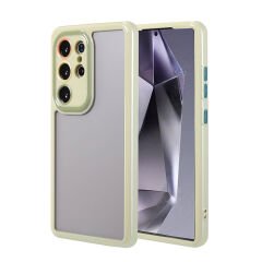 Samsung Galaxy S24 Ultra Kılıf Kamera Korumalı Renkli Kenar ve Çerçeve Tasarımlı Vitamin Kapak