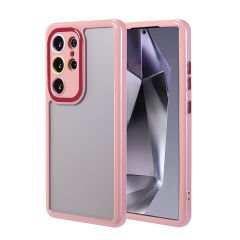 Samsung Galaxy S24 Ultra Kılıf Kamera Korumalı Renkli Kenar ve Çerçeve Tasarımlı Vitamin Kapak