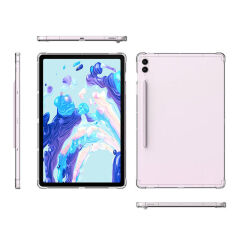 Samsung Galaxy Tab S8 Ultra Kılıf Tablet Nitro Anti Shock Darbe Emici Köşe Korumalı Şeffaf Silikon Kapak Renksiz