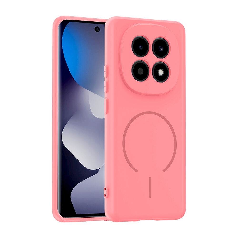 Xiaomi Redmi Note 15 Meta Lansman Magsafe Kamera Korumalı içi Kadife Yumuşak Renkli Süet Silikon Rose Pembe