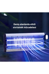 20W Elektrikli UV Sinek Öldürücü Lamba | Sivrisinek Kovucu | Sessiz Güçlü Haşere Kovucu | İç ve Dış Mekan Kullanımına Uygun 10W+10W