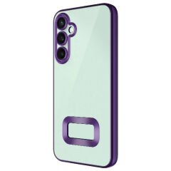 Samsung Galaxy S23 FE Kılıf Kamera Korumalı Logo Gösteren Omega Kapak