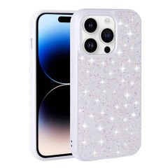 iPhone 14 Pro Max Kılıf Parlak Taşlı Tasarım Pırlanta Kapak