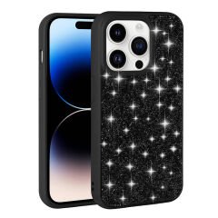 iPhone 14 Pro Max Kılıf Parlak Taşlı Tasarım Pırlanta Kapak