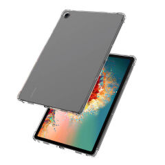 Samsung Galaxy Tab A9 Plus Kılıf Tablet Nitro Anti Shock Darbe Emici Köşe Korumalı Şeffaf Silikon Kapak Renksiz