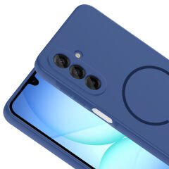 Samsung Galaxy A16 Kılıf Meta Lansman Magsafe Kamera Korumalı içi Kadife Yumuşak Renkli Süet Silikon