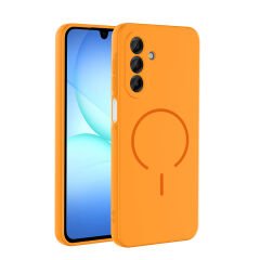 Samsung Galaxy A16 Kılıf Meta Lansman Magsafe Kamera Korumalı içi Kadife Yumuşak Renkli Süet Silikon
