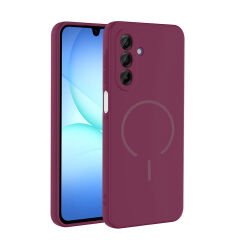 Samsung Galaxy A16 Kılıf Meta Lansman Magsafe Kamera Korumalı içi Kadife Yumuşak Renkli Süet Silikon