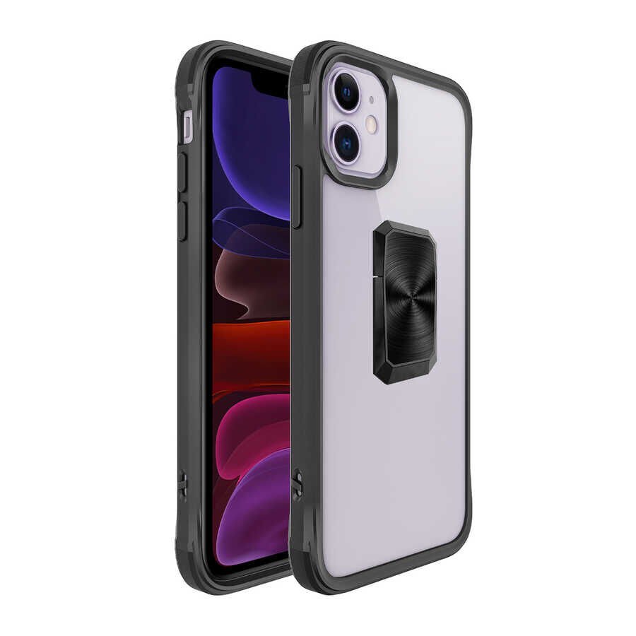 iPhone 11 Kılıf V-Bax Kapak Siyah