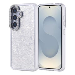 Samsung Galaxy S24 Kılıf Taşlı Tasarımlı Kapi Kapak