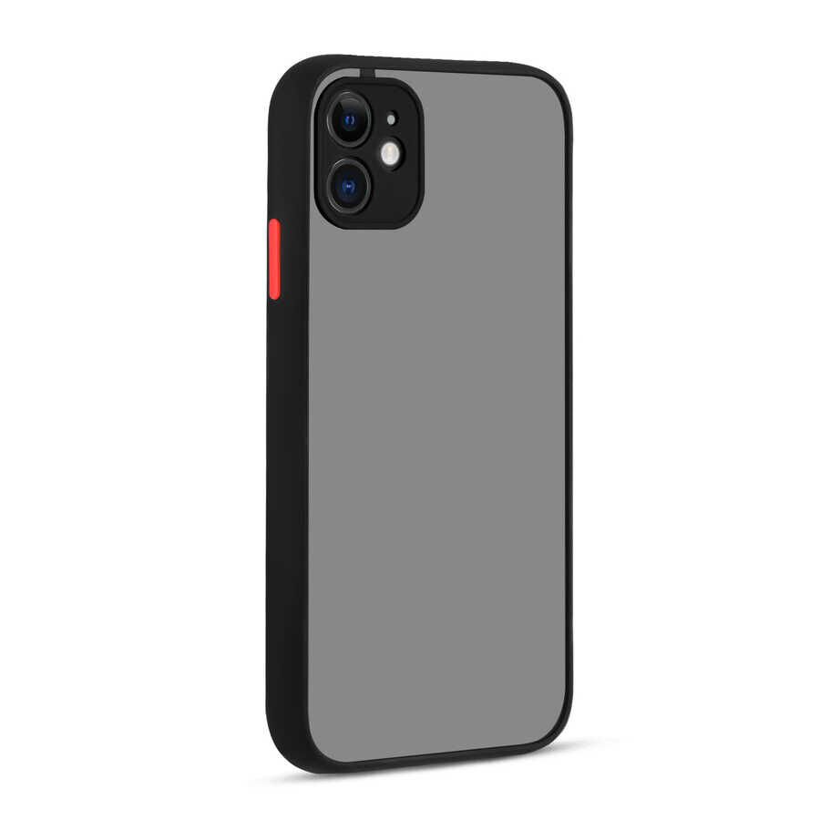 iPhone 12 Kılıf Hux Kapak Siyah
