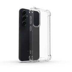 Samsung Galaxy S23 FE Kılıf Nitro Anti Shock Darbe Emici Köşe Korumalı Şeffaf Silikon Kapak