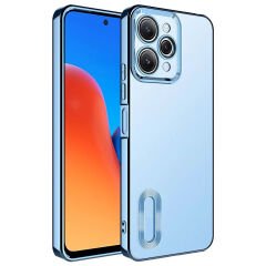 Xiaomi Redmi 12 Kılıf Kamera Korumalı Logo Gösteren Omega Kapak