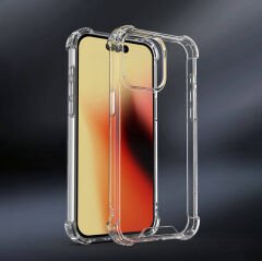 iPhone 15 Plus Kılıf Nitro Anti Shock Darbe Emici Köşe Korumalı Şeffaf Silikon Kapak