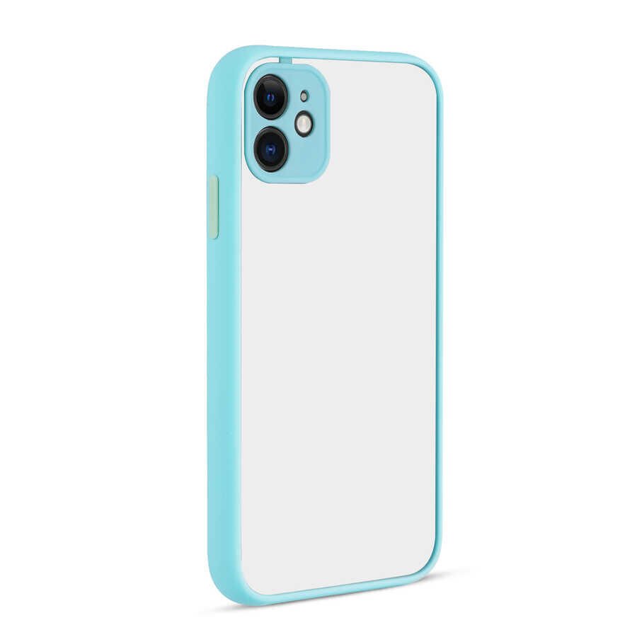 iPhone 12 Kılıf Hux Kapak Turkuaz