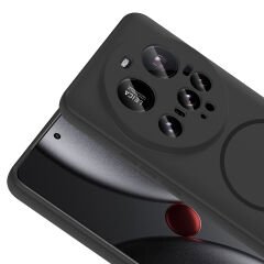 Xiaomi 15 Ultra Kılıf Meta Lansman M-Safe Kamera Korumalı içi Kadife Yumuşak Renkli Süet Silikon