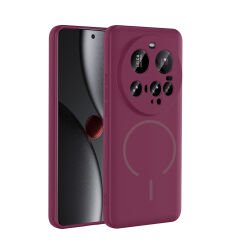 Xiaomi 15 Ultra Kılıf Meta Lansman M-Safe Kamera Korumalı içi Kadife Yumuşak Renkli Süet Silikon