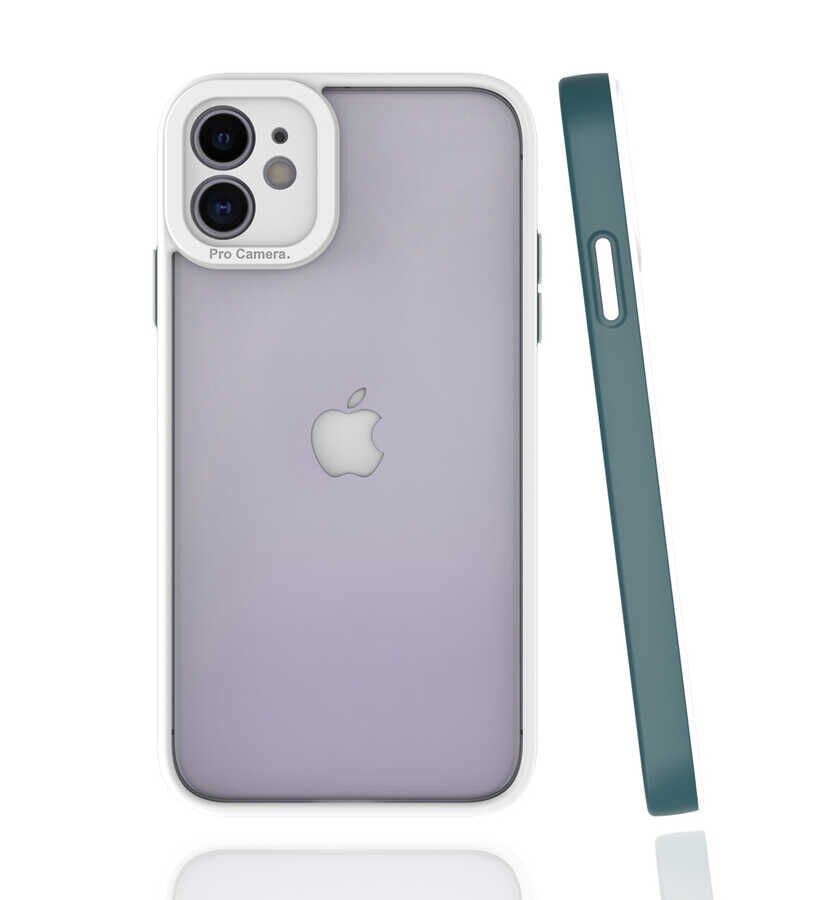 iPhone 11 Kılıf Mima Kapak Koyu Yeşil