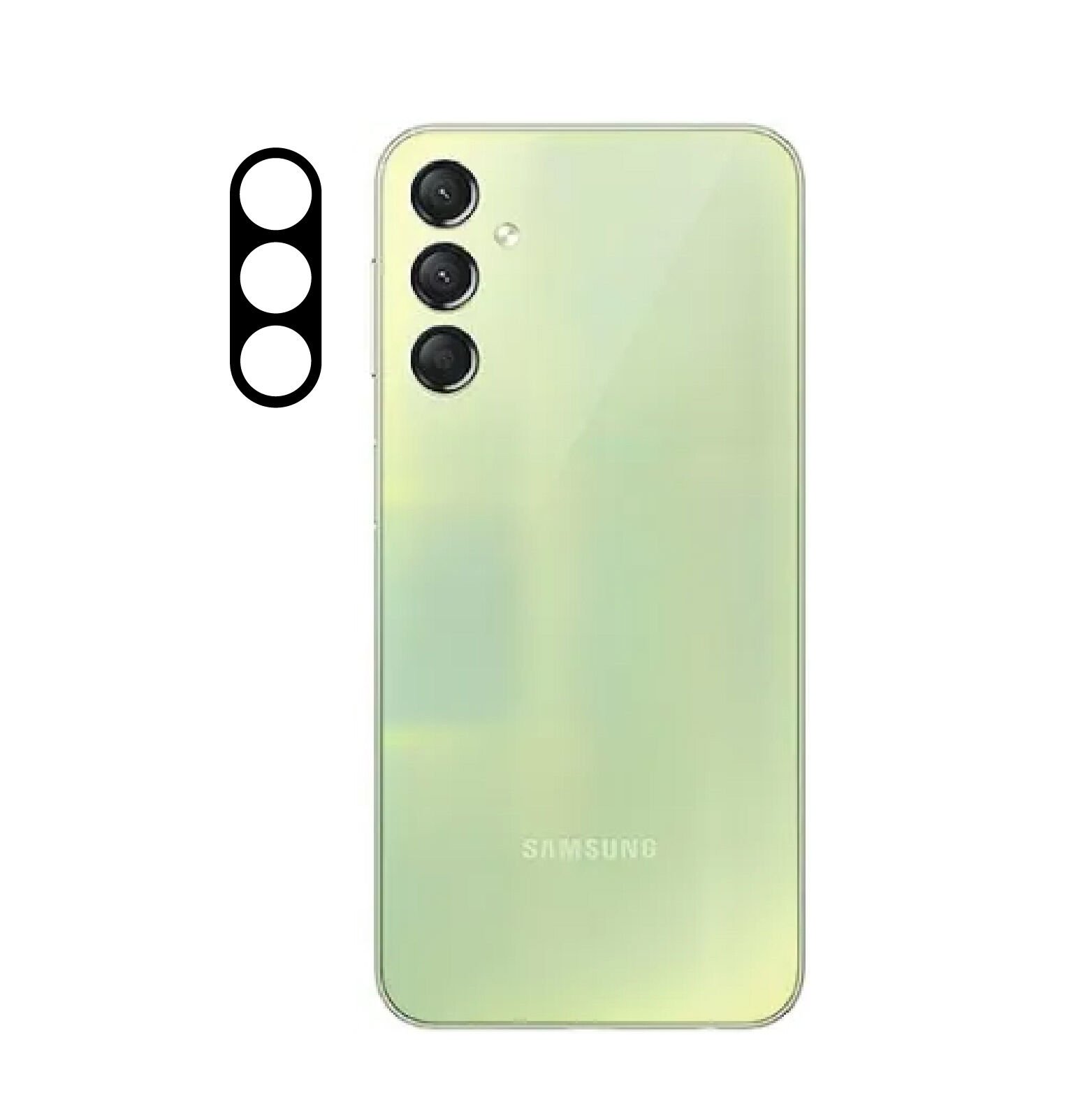 Samsung Galaxy A24 3D Kamera Camı Siyah