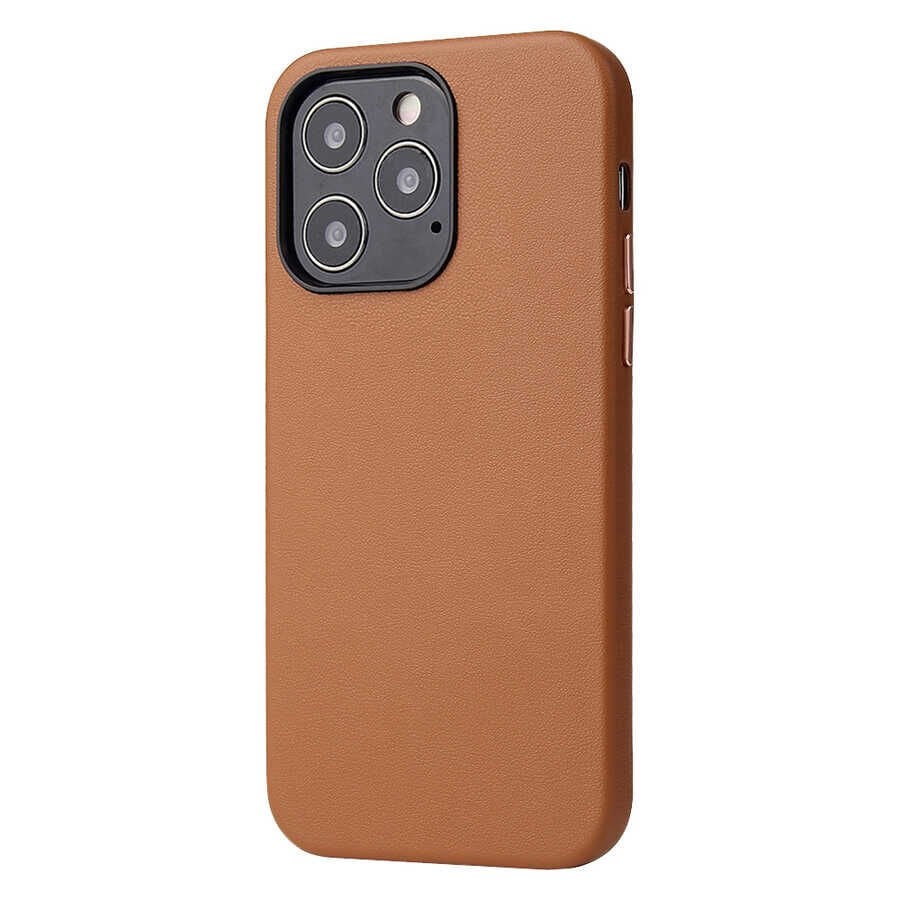iPhone 13 Pro Max Kılıf Eyzi Kapak Kahverengi
