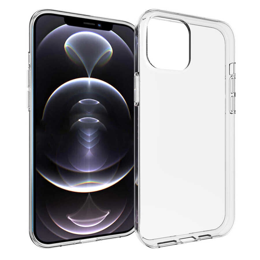 iPhone 15 Pro Max Kılıf Süper Silikon Kapak Kılıf Renksiz