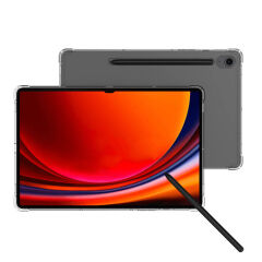 Samsung Galaxy Tab S9 FE Kılıf Nitro Anti Shock Darbe Emici Köşe Korumalı Şeffaf Silikon Kapak Renksiz