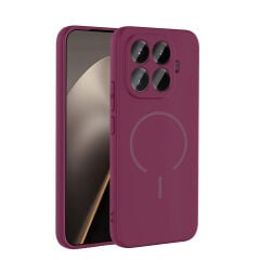 Xiaomi 15T Pro Kılıf Meta Lansman M-Safe Kamera Korumalı içi Kadife Yumuşak Renkli Süet Silikon