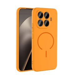 Xiaomi 15T Pro Kılıf Meta Lansman M-Safe Kamera Korumalı içi Kadife Yumuşak Renkli Süet Silikon