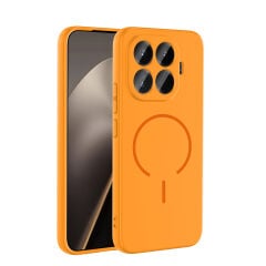 Xiaomi 15T Pro Kılıf Meta Lansman M-Safe Kamera Korumalı içi Kadife Yumuşak Renkli Süet Silikon
