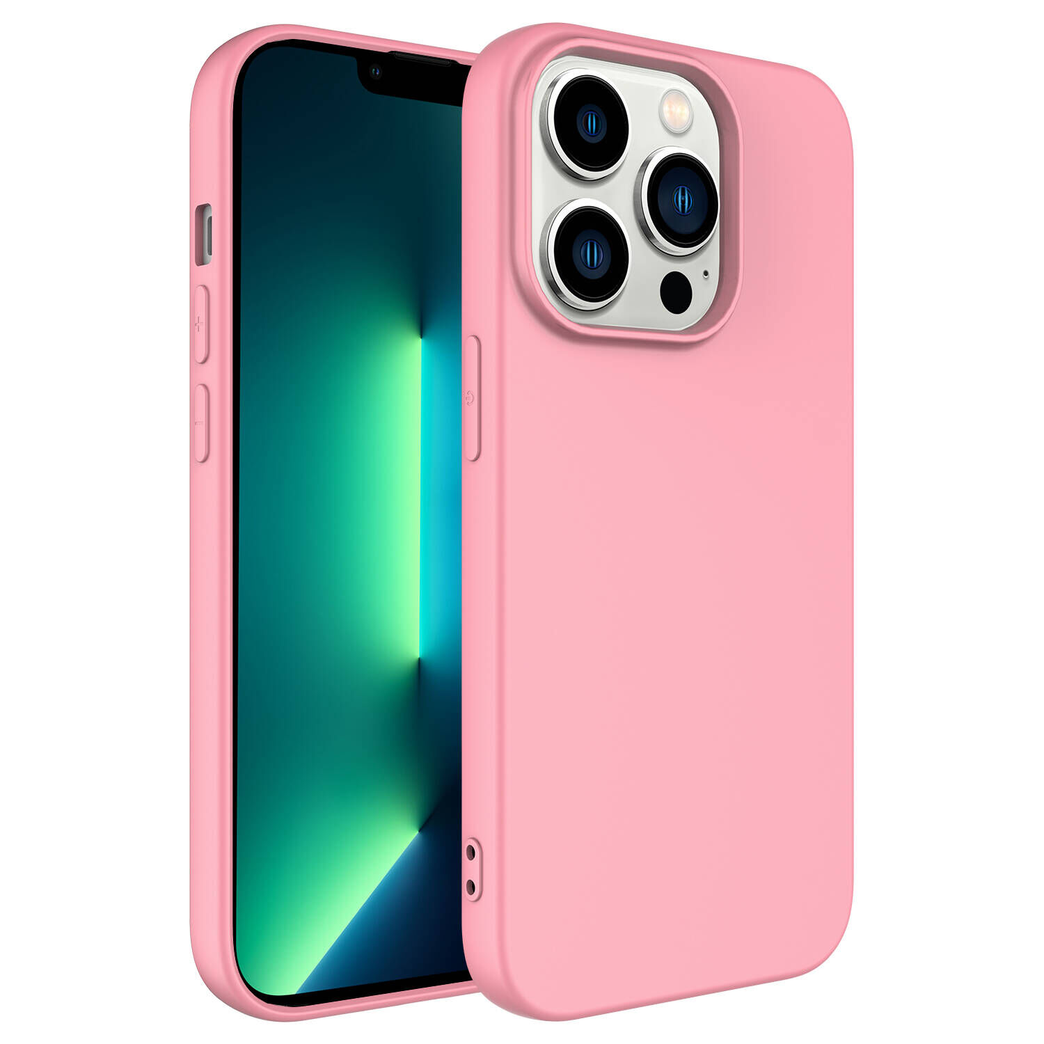 iPhone 14 Pro Kılıf LSR Lansman Kapak Pembe Açık