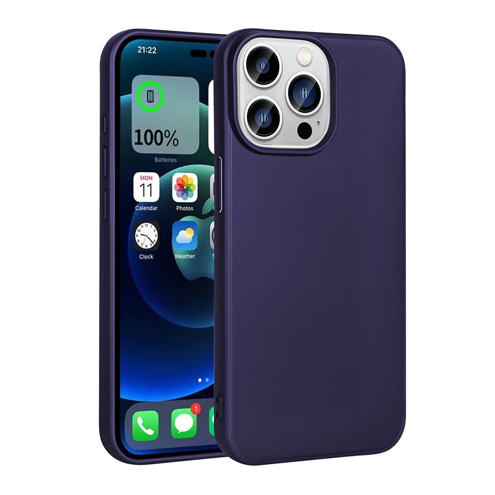 iPhone 15 Pro Max Kılıf Premier Silikon Kapak Kılıf Lacivert