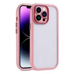 iPhone 14 Pro Max Kılıf Kamera Korumalı Renkli Kenar ve Çerçeve Tasarımlı Vitamin Kapak