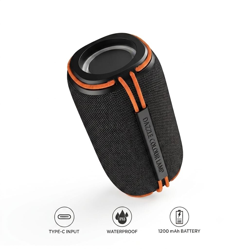 IPX6 Suya Dayanıklıkli Taşınabilir Bluetooth Hoparlör