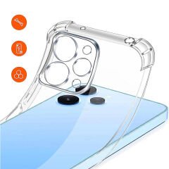 Xiaomi Redmi 12 Kılıf Nitro Anti Shock Darbe Emici Köşe Korumalı Şeffaf Silikon Kapak